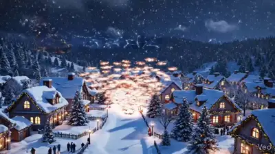 Drone Light Show: Merry Christmas