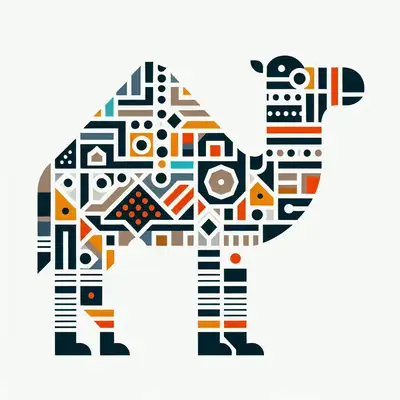 Minimalistic Camel Pattern Prompt