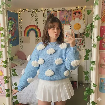 Cottagecore Mirror Selfie Prompt