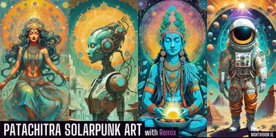 Patachitra Solarpunk Art Prompt