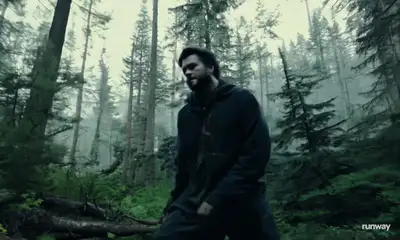 Low-fi handheld werewolf transformation in PNW forest