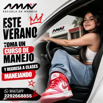Instagram Square Image: Teen Driving to School
