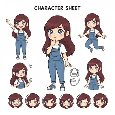 Profile Picture Character Sheet Prompt
