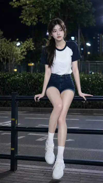 Casual After-Sport Night Portrait