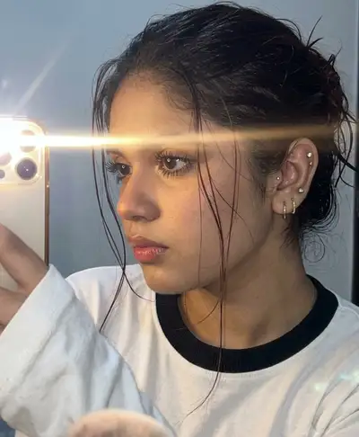 Selfie Portrait Après la Douche