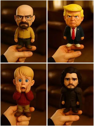 Taschengroße Chibi-Vinylfigur jedes Charakters