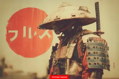Cybernetic Samurai Portrait Prompt