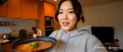 Prompt Vidéo UGC Authentique de Ramen pour MiniMax H3