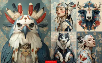Indigenous Spirits Midjourney Prompt