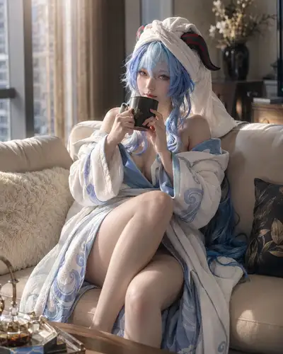 Hyperrealistic Sunday Morning Character Editorial Photo