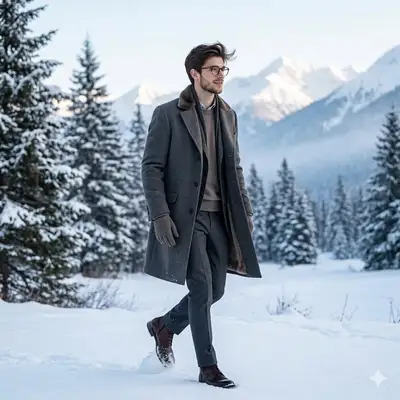 Winter Old-Money Style Portrait Prompt