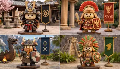 Totem Culinário de Guerreiro Comestível