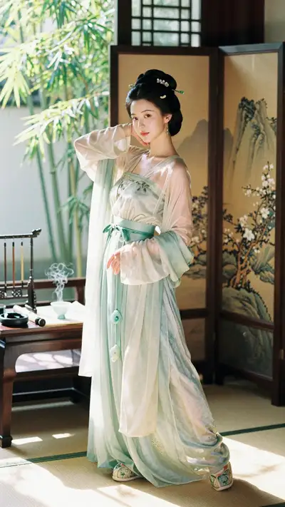 Song Dynasty Elegant Woman Film Portrait