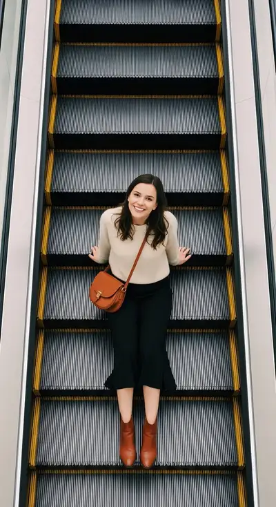 Overhead Escalator Fashion Editorial