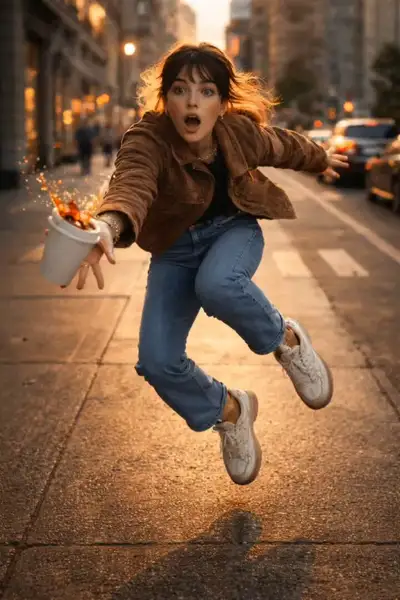 Motion Prompt: Frozen Subject with Dynamic Background