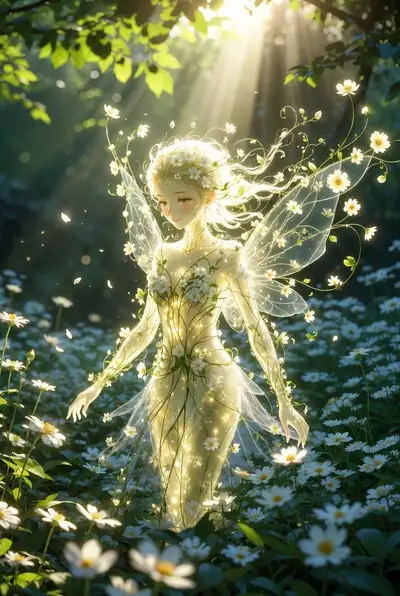 Ethereal Flower Fairy Forest Spirit