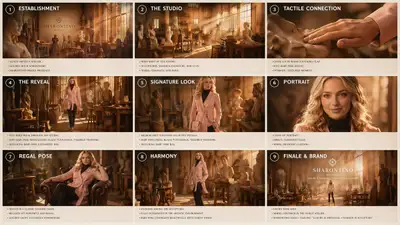 Luxury Fashion Commercial Storyboard Prompt