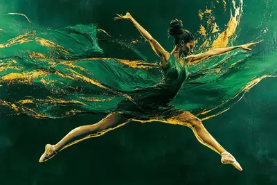 Duotone Kinetic Motion Study Prompt