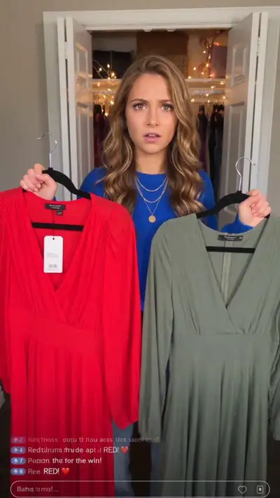 UGC-Livestream-Outfit-Auswahlvideo