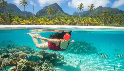 Tropical Underwater Split-Scene Photo Prompt