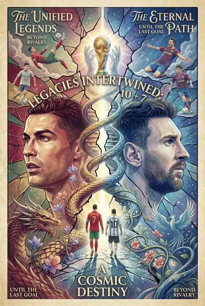 Football Legends Cosmic Destiny Poster