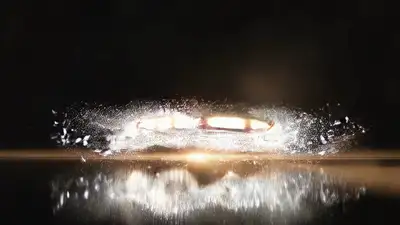 Diamond Ring Explosion Text VFX Prompt
