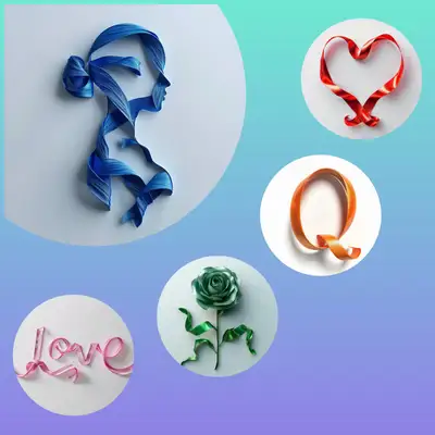 3D Hyper-Realistic Ribbon Art
