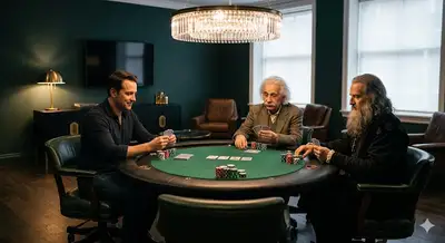 Photorealistic Poker Game with Einstein and da Vinci