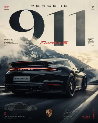 5 Sammler-Autoposter für den [CAR NAME]