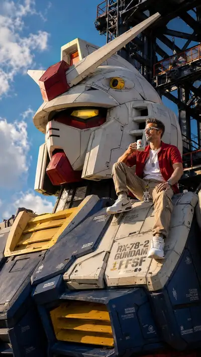 Realistic Gundam RX-78-2 Shoulder Scene