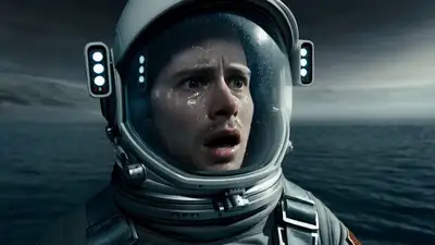 Astronaut Tidal Wave Cinematic Prompt