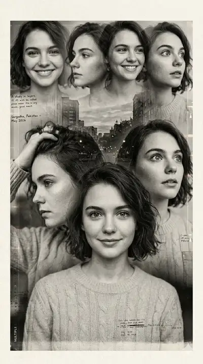 Multi-Exposure Portrait with Antique Aesthetic