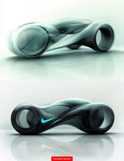 Futuristic Tron Bike Concept Keyframe and Runway Prompts