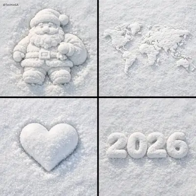 3D-Schneeskulptur eines beliebigen Objekts von oben