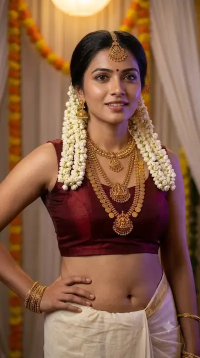South Indian Bridal Portrait - Photorealistic