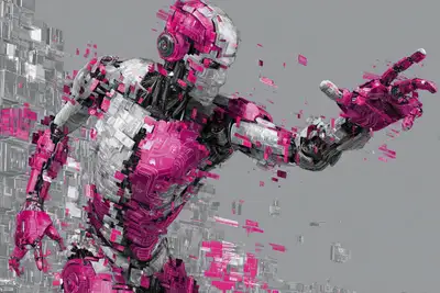 Cyberpunk Glitchscape Art Prompt