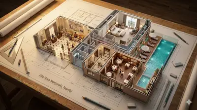 Architectural Floor Plan Miniature Worlds