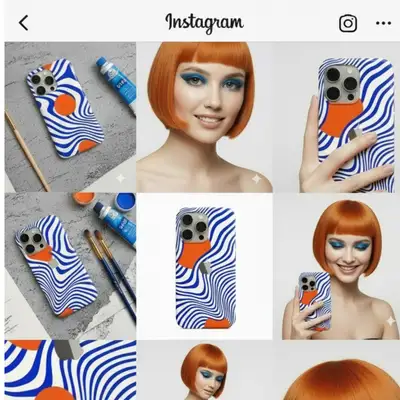 Instagram Grid Content Visualization Prompt