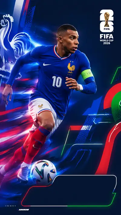 France national team World Cup 2026 dynamic poster