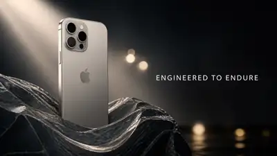 Publicité de smartphone de luxe avec une métaphore visuelle