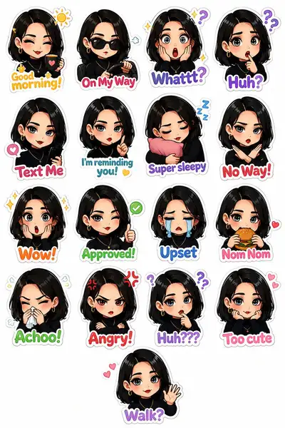Vom persönlichen Foto zum Chibi-Sticker-Pack
