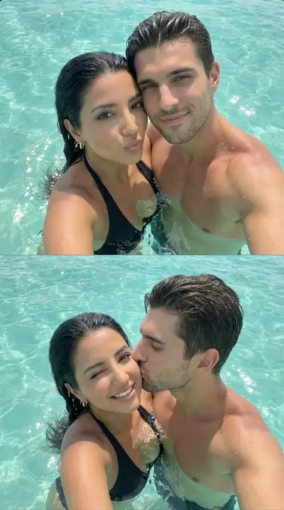 Photorealistic Couple Selfie Multi-Panel Grid