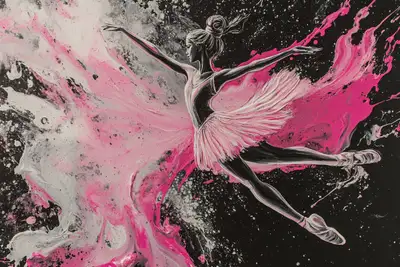 Cosmic Drip Paint Art Prompt