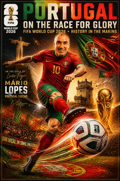FIFA World Cup 2026 national poster template with placeholders