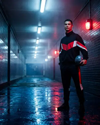 Cinematic Football Editorial Portrait Prompt