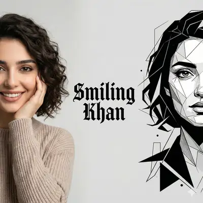 Split photo-and-illustration brand-launch portrait prompt