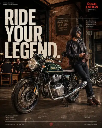 Royal Enfield Continental GT 650 Premium Instagram Campaign Poster