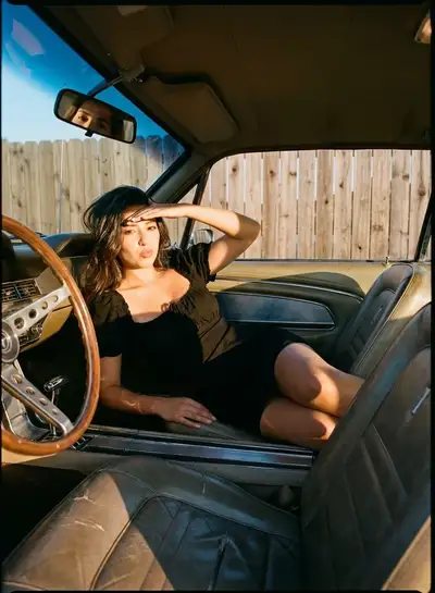 Cinematic Golden Hour Muscle Car Portrait