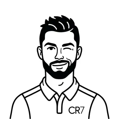Minimalist black and white Notion-avatar portrait