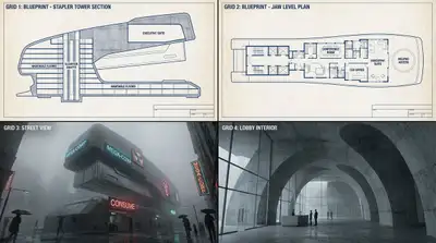 Transformez des objets de bureau en tours dystopiques